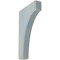 Ekena Millwork 1 3/4"W x 8"D x 12"H Clarksville Wood Vintage Decor Bracket, Driftwood Blue BKTWD02X08X12CVBU - alternate 1